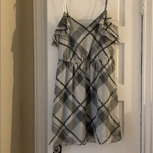 BCBG Gray Plaid Dress